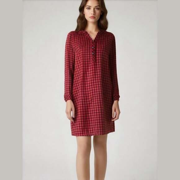 NWOT Joe Fresh Lumberjack Plaid T-Shirt Dress - Size XS/Small - Picture 8 of 8